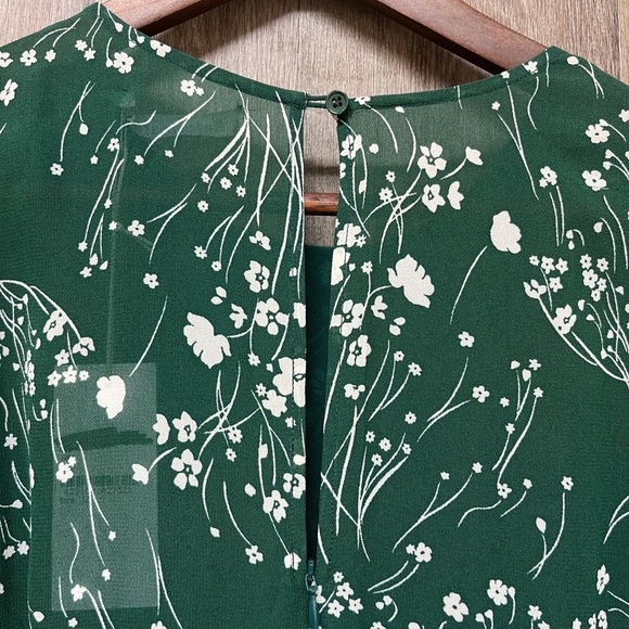 NEW Reformation Irma Green Floral Minidress - Picture 3 of 13